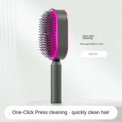 Cleaning Anti-Static Hair BrushSkin and SatinMy StoreIntroducing the Self Cleaning Hair Brush for Women, a game-changer in hair care. This innovative hairbrush not only helps detangle and style your hair but also offerSelf Cleaning Anti-Static Hair Brush