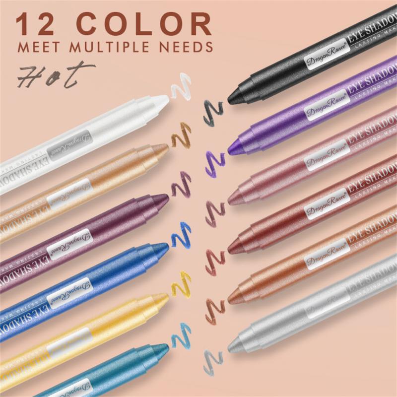 12 Colors Eyeshadow Pencil SetSkin and SatinSkin and StainElevate your eye makeup game with our 12 Colors Eyeshadow Pencil Set. These shimmering eye shadow pens are designed for ease of application and come in a variety of 12 Colors Eyeshadow Pencil Set