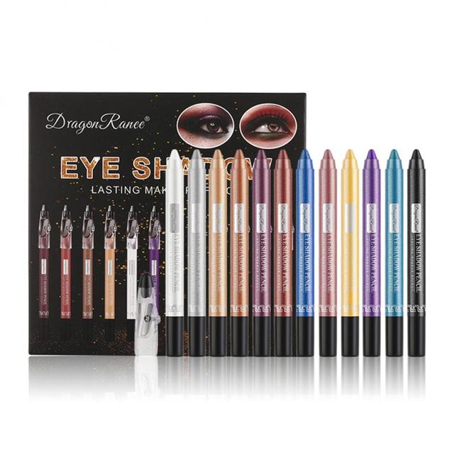 12 Colors Eyeshadow Pencil SetSkin and SatinSkin and StainElevate your eye makeup game with our 12 Colors Eyeshadow Pencil Set. These shimmering eye shadow pens are designed for ease of application and come in a variety of 12 Colors Eyeshadow Pencil Set