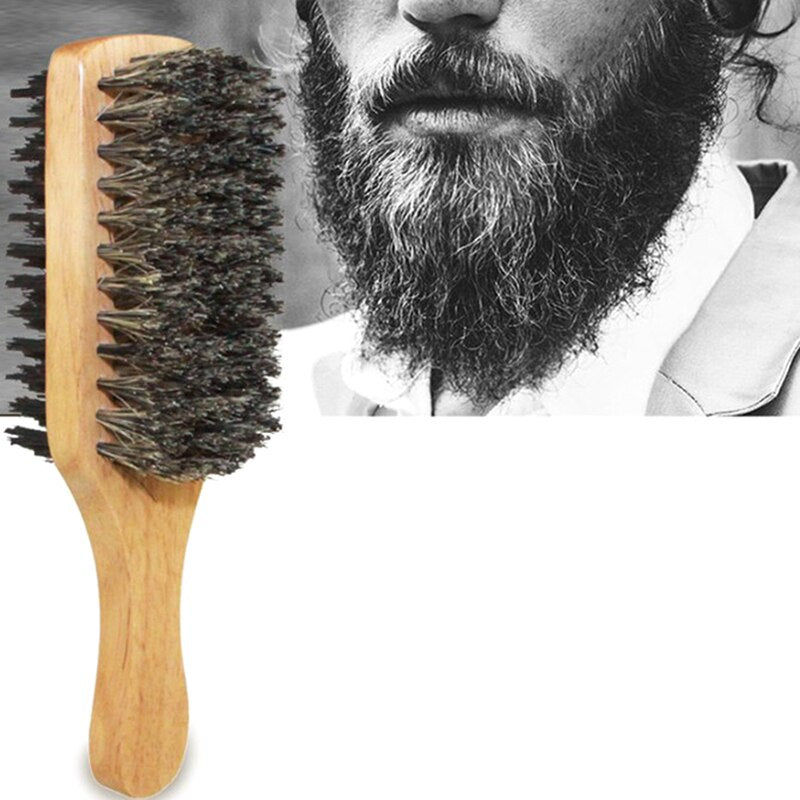 Men Boar Bristle Beard BrushSkin and SatinMy StoreThe Men Boar Bristle Hair Brush is the perfect styling tool for the modern man. With its natural wooden construction and soft boar bristles, it's designed to help yoMen Boar Bristle Beard Brush