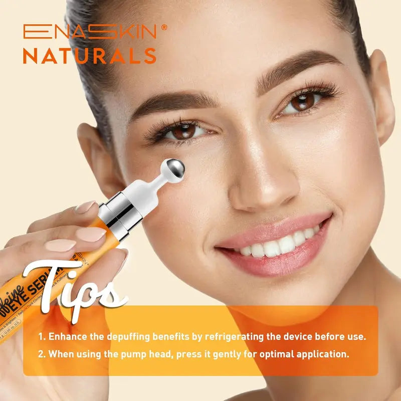 Enaskin Naturals Caffeine Eye Cream anti Aging: under Eye Cream with Adanced Formula 5% Caffeine, Retinol, Collagen, Niacinamide and Vitamin E - Eye Treatment for Wrinkles, Dark Circles and Puffiness Comfort Skin Care