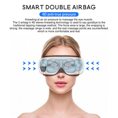 Eye Massager 6D Smart AirbagSkin and SatinMy StoreIf you are looking for an eye massager that can relieve eye fatigue, reduce dark circles and puffiness, and give you a rejuvenated appearance, look no further than tEye Massager 6D Smart Airbag