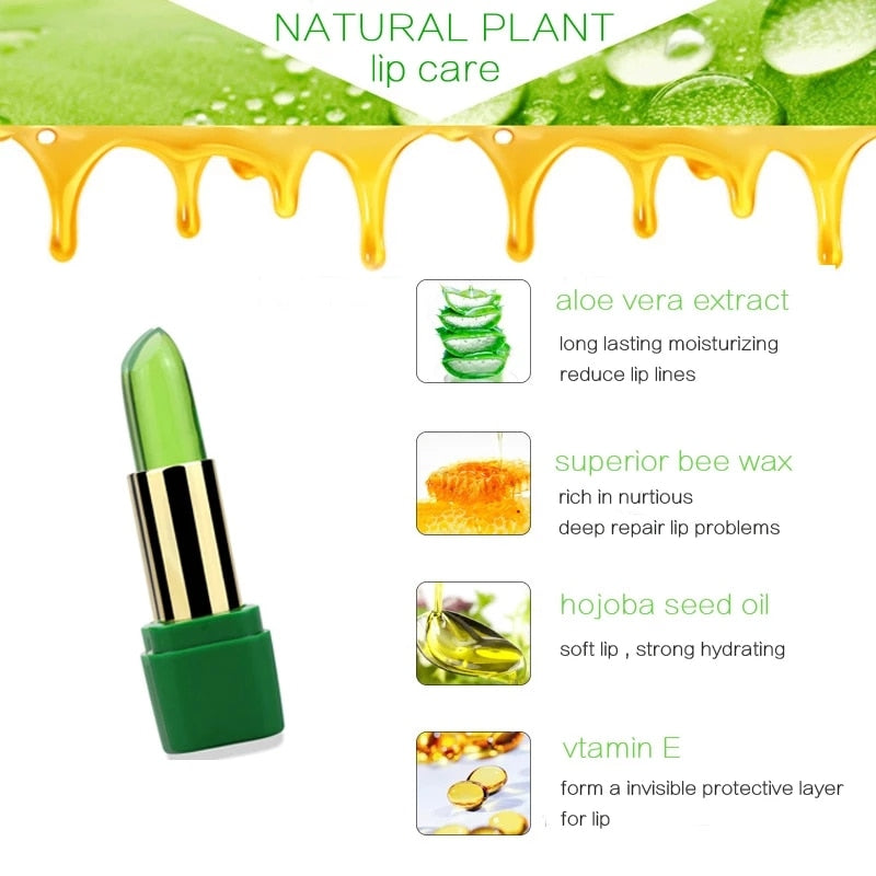 Aloe Vera Moisturizing Lip BalmSkin and SatinMy Store Crafted with natural aloe vera gel, our lip balm provides long-lasting moisturizing protection throughout the day. Don't worry about your lipstick melting or smudgiAloe Vera Moisturizing Lip Balm